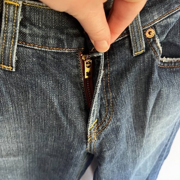 Lucky Brand Jeans Made in America USA Sundown Low Rise Size 0 /25 Short Inseam - Picture 9 of 15